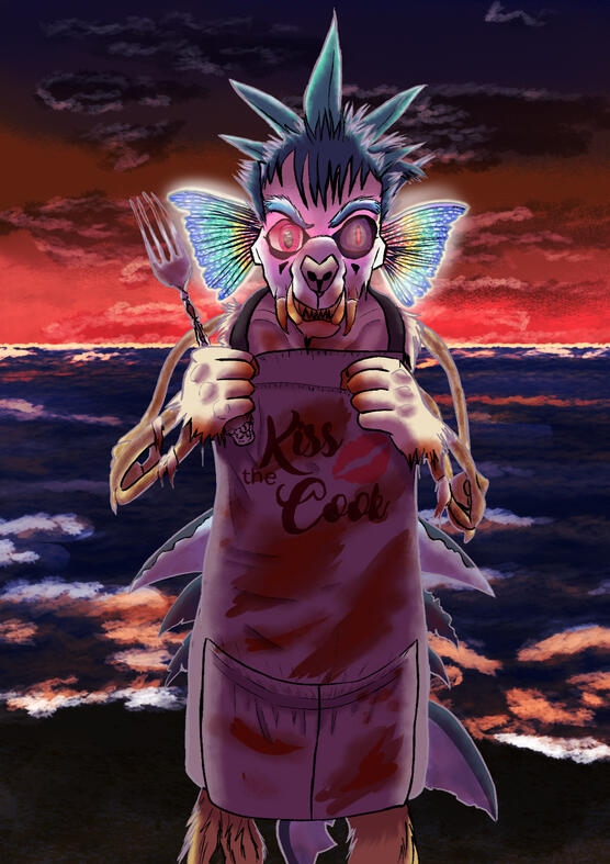 Creature Photobash and Paintover